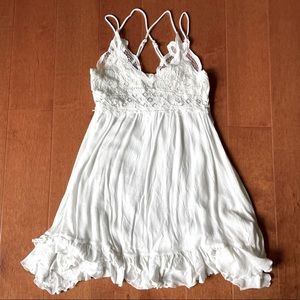La Miel White Boho Dress